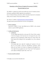 SARGE practical guidelines Page 1 of 4 