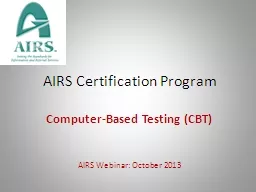 AIRS Certification Program