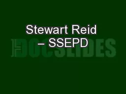Stewart Reid – SSEPD