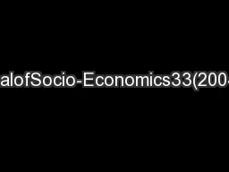 JournalofSocio-Economics33(2004)135