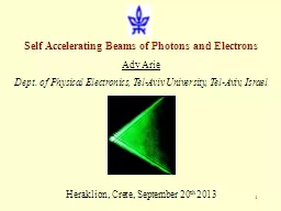 1 Self Accelerating Beams of Photons and Electrons