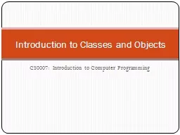 CS0007:  Introduction to Computer Programming