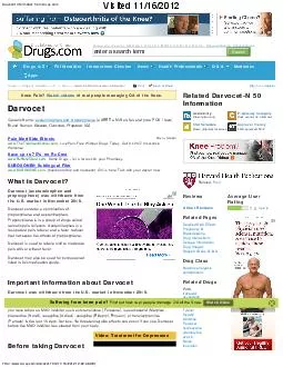 Darvocet Information from Drugs