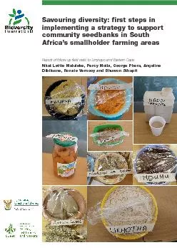 Report of follow up field visits to Limpopo and Eastern Cape