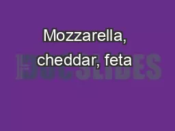 Mozzarella, cheddar, feta & tomatoPORTOBELLOPortobello, pesto, tomato,