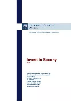 The Saxony Economic Development Corporation Invest in Saxony 2004/1 Wi