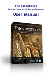Baritone, Tenor, Alto & Soprano Saxophon