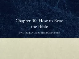 Chapter 30: How to Read