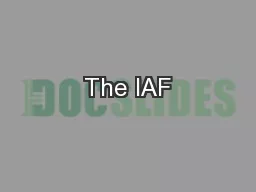 The IAF