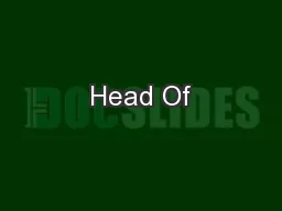 Head Of