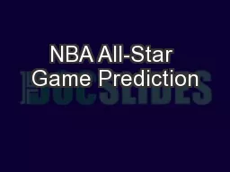 NBA All-Star Game Prediction