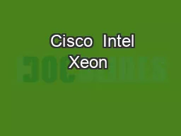   Cisco  Intel Xeon 