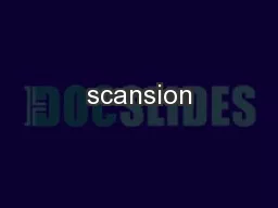 scansion