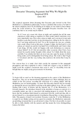 Descartes’ Dreaming Argument  Richmond Journal of Philosophy 8 (W