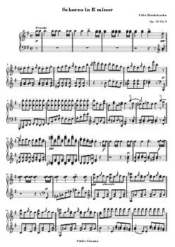 Scherzo in E minorFelix MendelssohnOp. 16 No.2