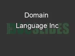 Domain Language Inc