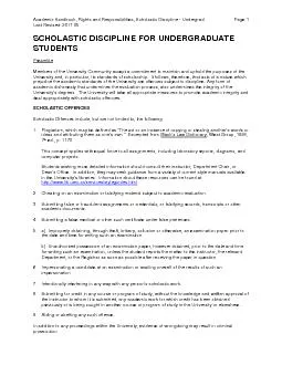 Academic Handbook, Appeals, Scholastic Discipline for Undergraduate St