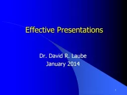Effective Presentations