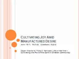 Cultivating Joy Amid Manufactured Desire
