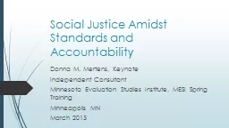 Social Justice Amidst Standards and Accountability