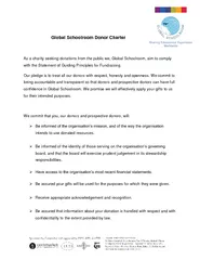 Global Schoolroom Donor Charter