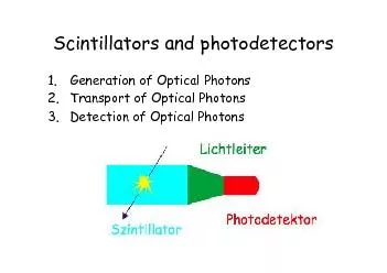 Scintillatorsand photodetectors