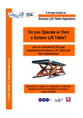 Scissor Lift Table OperatorsA Simple Guide for