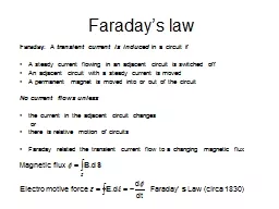 Faraday’s law