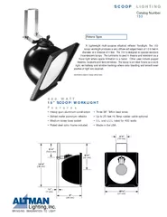 eflector floodlight. The 153scoop/worklight produces a very diffuse so