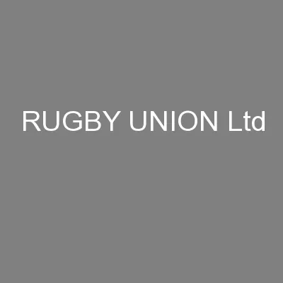 RUGBY UNION Ltd