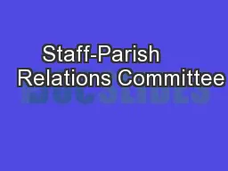 Staff-Parish      Relations Committee