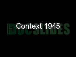 Context 1945