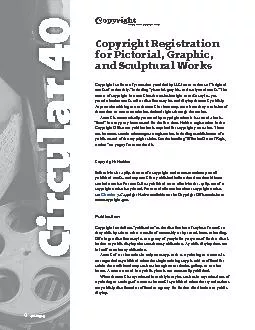 Copyright Registration for Pictorial, Graphic, and Sculptural WorksCop