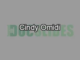Cindy Omidi