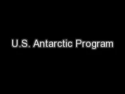 U.S. Antarctic Program