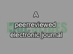 A peerreviewed electronic journal