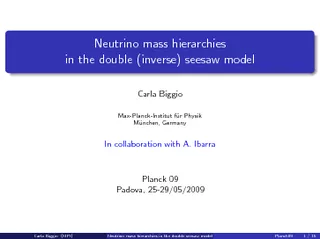 Neutrinomasshierarchiesinthedouble(inverse)seesawmodel