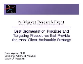 Best Segmentation Practices and