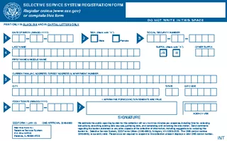 SELECTIVE SERVICE SYSTEM REGISTRATION FORMRegister online (www.sss.gv)