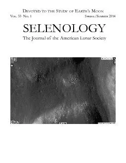 EVOTEARTHPRINGThe Journal of the American Lunar Society