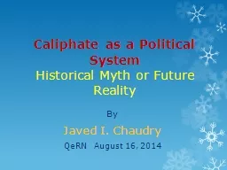 Caliphate as a Political System