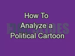 How To Analyze a Political Cartoon