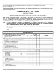 29-SELLERS PROPERTY DISCLOSURE (RESIDENTIAL) Page 1 of 6