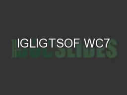 IGLIGTSOF WC7
