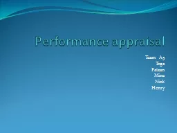 Performance appraisal