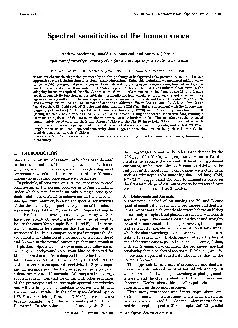 Vol. 10, No. 12/December 1993/J. Opt. Soc. Am. A 2491Spectral sensitiv