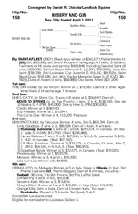 Consigned by Daniel R.Chicola/Landlock EquineMISERY AND GINBay Filly;f