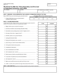 Michigan Department of TreasuryTax YearWorksheet for Married, Filing S