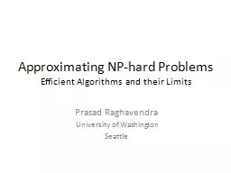 Approximating NP-hard Problems