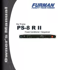 PS-8R II - POWER CONDITIONER / SEQUENCER